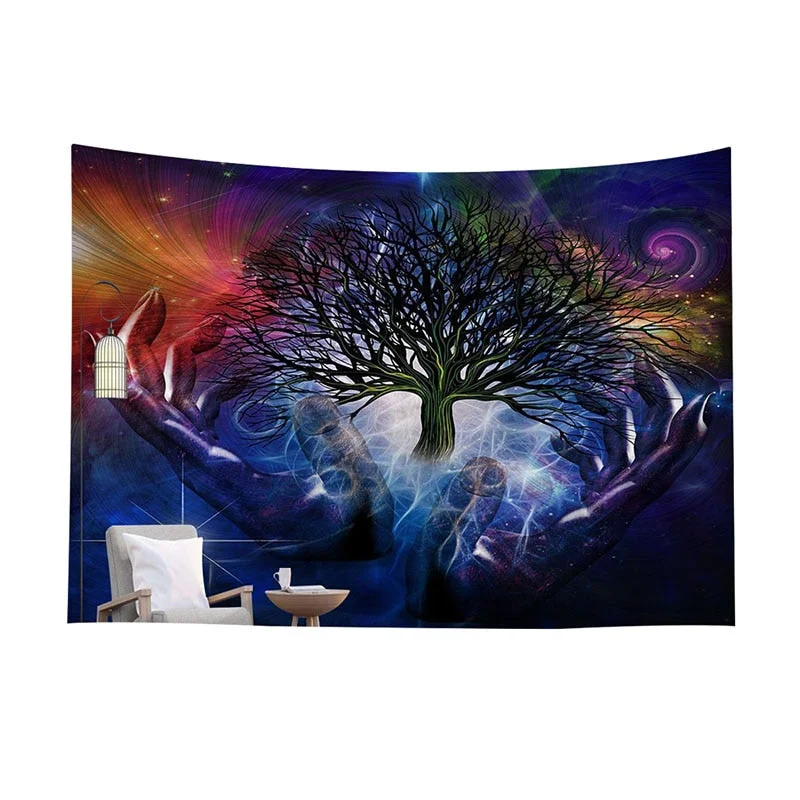 Mushroom Psychedelic Tapestry Poster Wall Hanging Room Decoration Bedroom Hippie Decor Nordic Art Wall Hanging Cloth