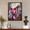 Diamond Painting-DIY Full Round Drill Horror Girl(40x50cm)