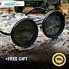 🔥Lunettes de soleil rondes polaris&eacute;es &agrave; teinte ajustable