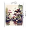Watercolor Buildings - 11CT Stamped Cross Stitch 40*50cm/15.75*19.69in