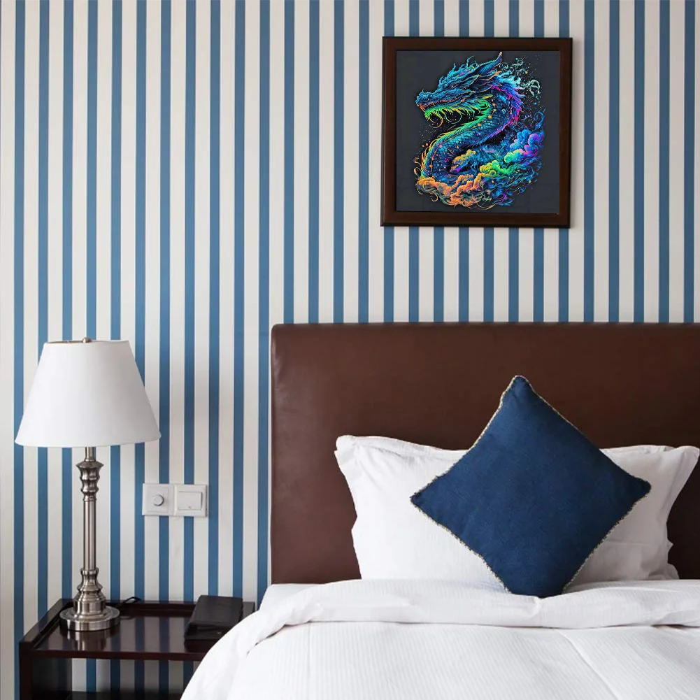 Diamond Painting - Full Round Drill - Dragon(Canvas|30*30cm)