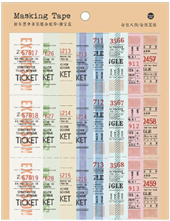 Old Ticket Series Washi Tapes