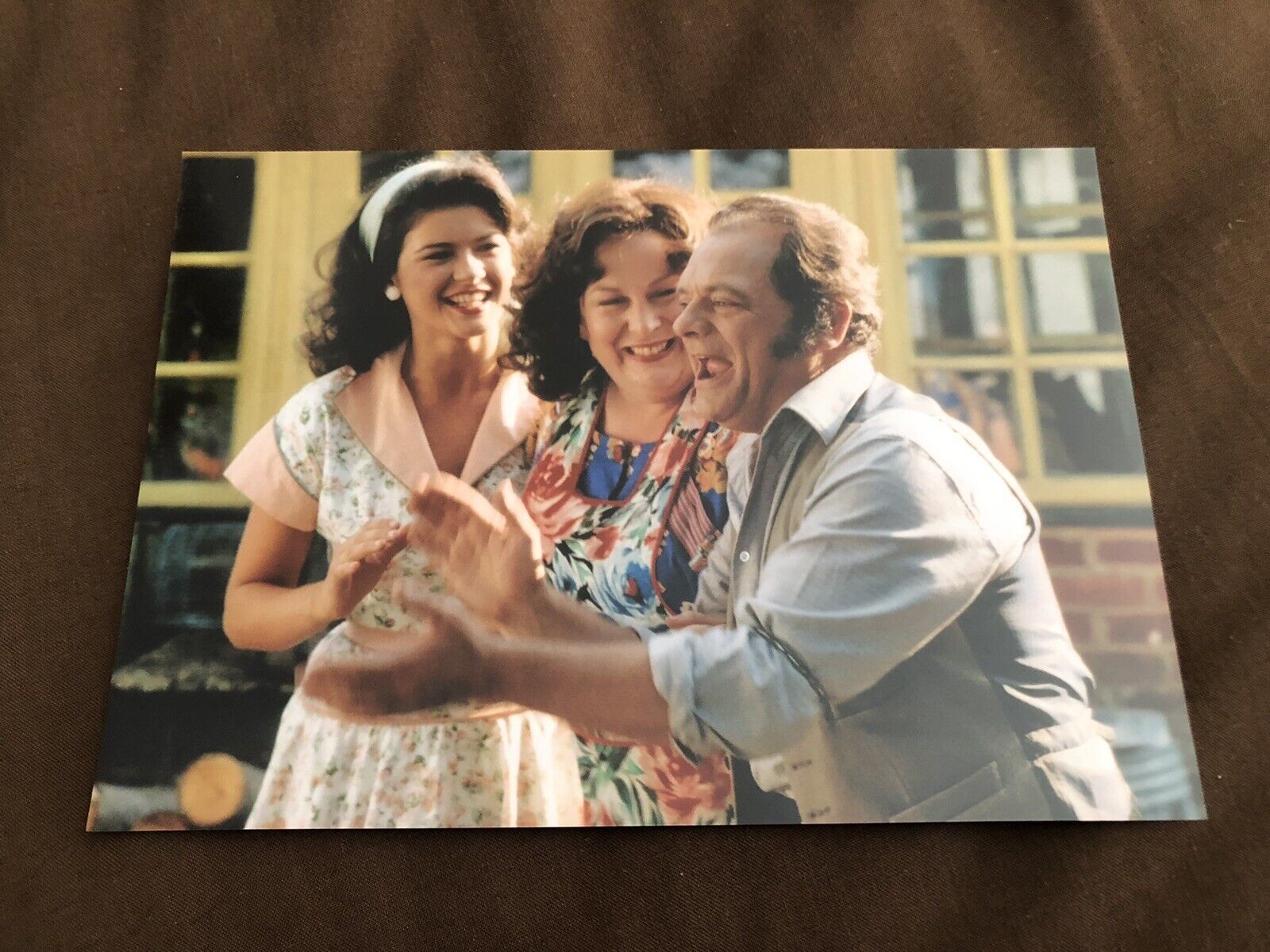 DAVID JASON/ CATHERINE ZETA JONES (THE DARLING BUDS OF MAY) UNSIGNED Photo Poster painting 7x5”