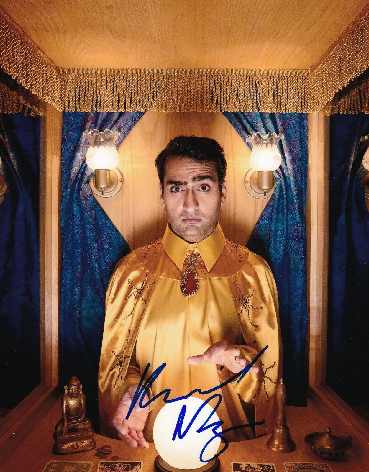 Kumail Nanjiani REAL hand SIGNED Photo Poster painting #1 COA Autographed The Big Slick Actor