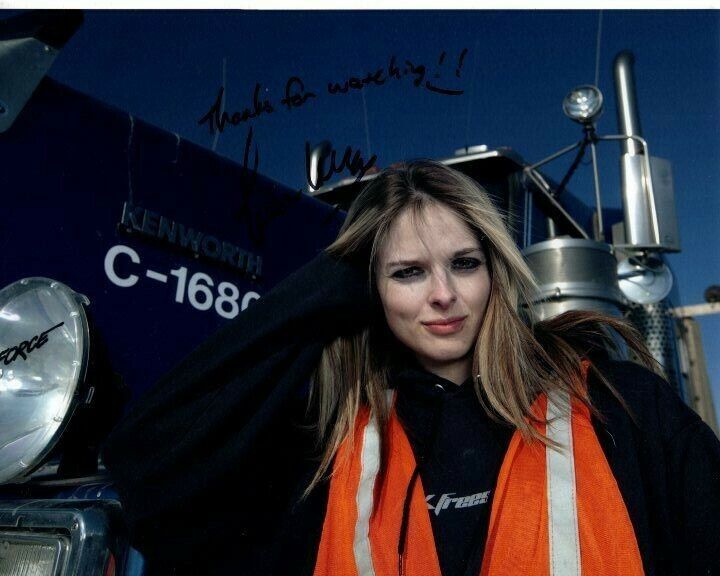 LISA KELLY Signed Autographed ICE ROAD TRUCKERS Photo Poster painting