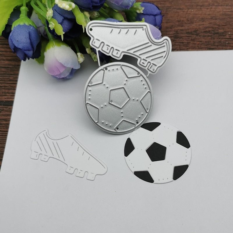 3D Shoes football Metal Cutting Dies Stencils For DIY Scrapbooking Decorative Embossing Handcraft Die Cutting Template