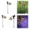 Solar Watering Can Stake Light Angel Hummingbird Iron Art Outdoor