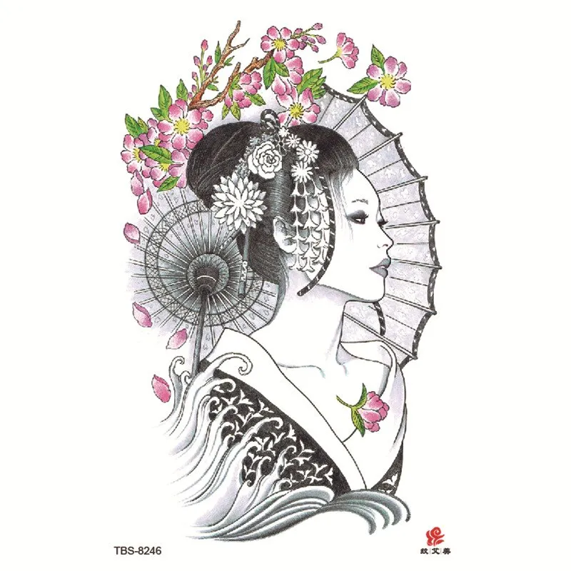 Tattoo Sticker Flower Temporary Sleeve Tattoo Waterproof Sexy Body Art Fashion