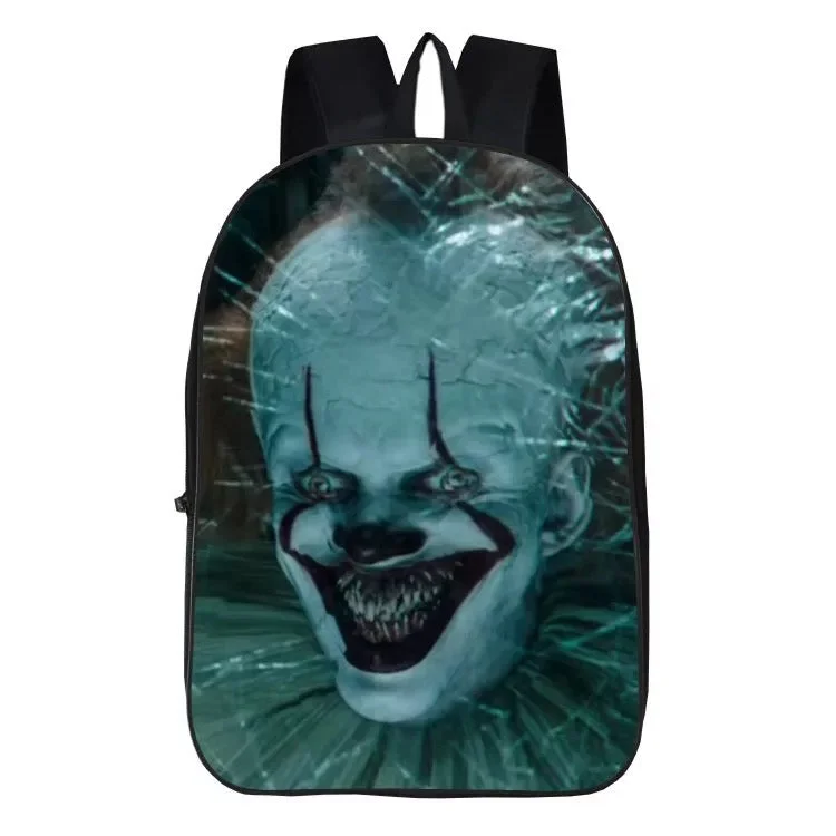 Mayoulove 2022 Stephen King IT Chapter Two 2 Pennywise Scary Clown #4 Backpack School Sports Bag-Mayoulove