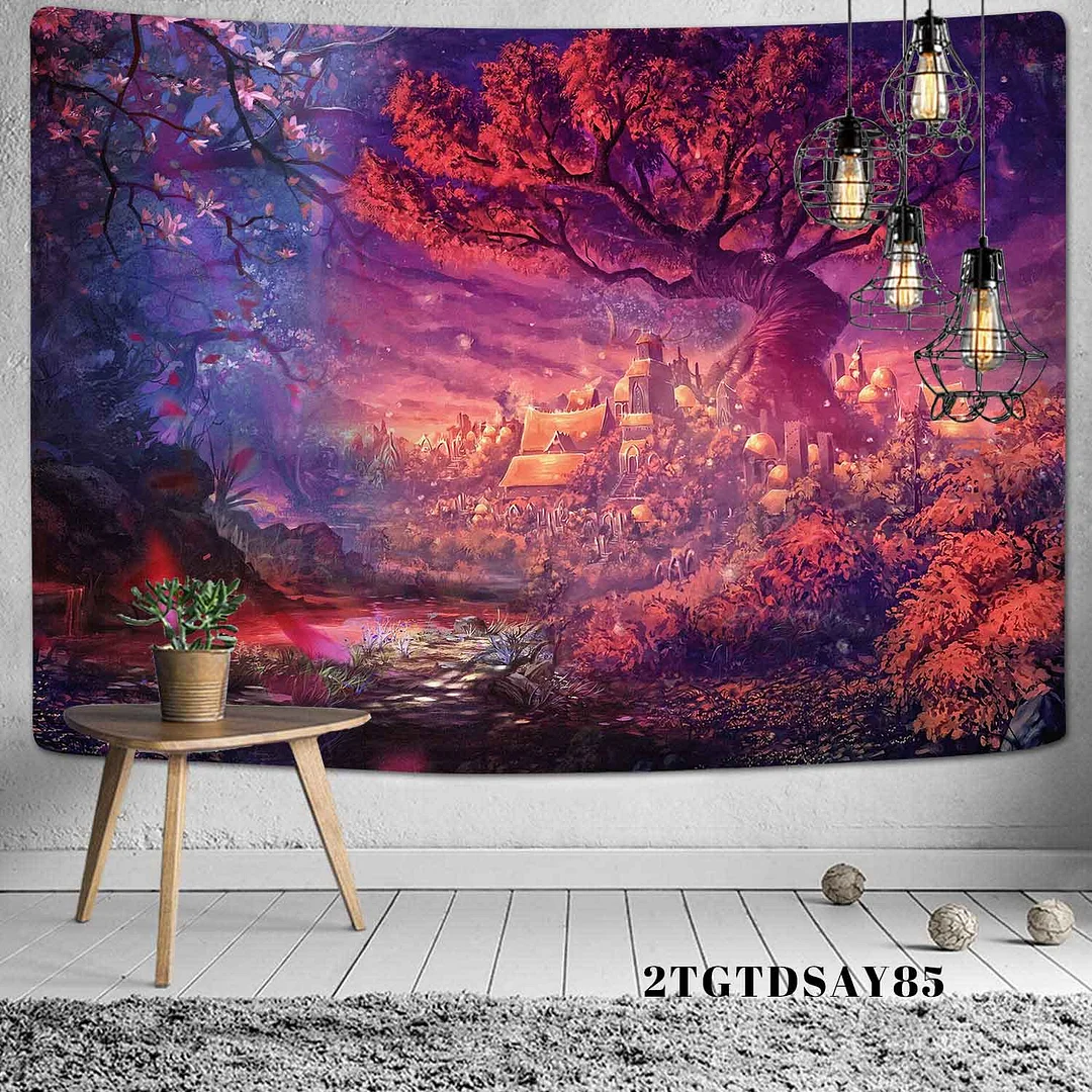 Mysterious Symbol Viking Tapestry Home Decor Bohemian Psychedelic Scene Yoga Mat Hippie Sheet Sofa Blanket Dragon Skull Tapestry