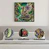 (25x25cm)DIY Dragon Framed Handmade Pearl Painting Art Craft Kit Living Home Decor