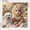 Diamond Painting-DIY Crystal Rhinestone Pet and Girl