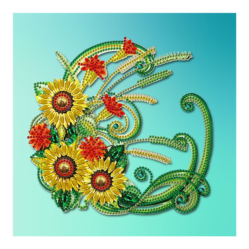 

Flower Quilling Paper - Special Shaped Diamond Painting - 30*30CM, 501 Original