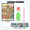 Flower Cross 5D Diamond Painting Notebook Diamond Art Diary Book Kit