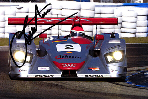 Emanuele Pirro Hand Signed Audi Photo Poster painting 6x4 4.