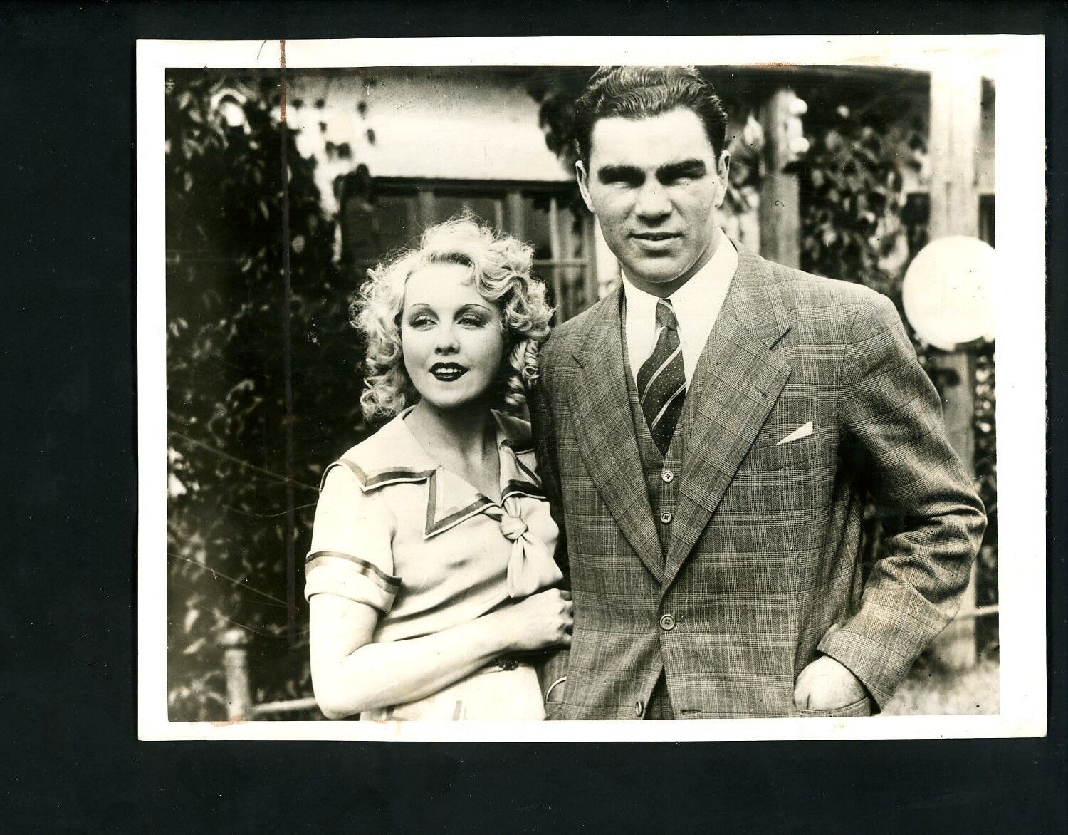 Boxer Max Schmelling Heavyweight Champion & wife Anny Ondra 1941 Press Photo Poster painting