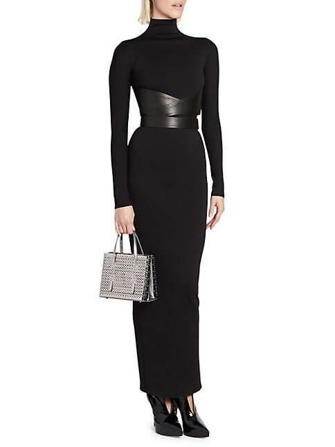 Alaïa Mina 20 Laser-Cut Leather Satchel 3.8 out of 5 Customer Rating