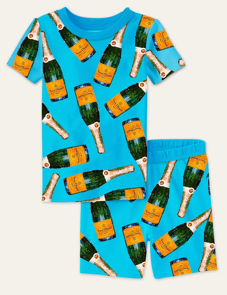 Champagne Drinking Bottles Kid's Pajama Set
