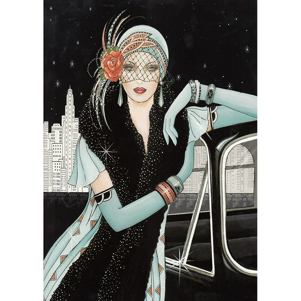 

Elegant Lady - Round Drill Diamond Painting - 30*40CM, 501 Original