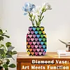 (US Local)Love Acrylic Double Sided Special Shape Diamond Painting Vase for Home Decor