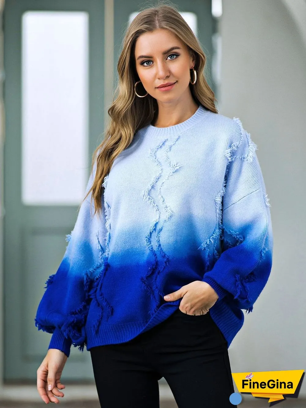 Casual Tie-Dyed Sweater
