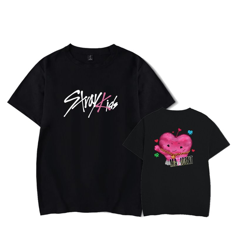 Stray Kids CASE143 MAXIDENT DOUBLE PRINTED T-SHIRT