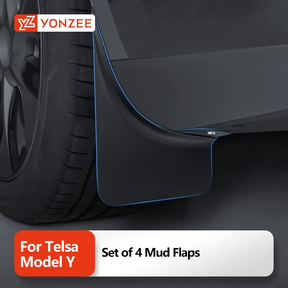 YONZEE Tesla Set of 4 Mud Flaps For Tesla Model Y