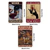 3PCS Wine Lover I Wonder If Bourbon Thinks - Vintage Metal Signs Set - 20*30cm/30*40cm