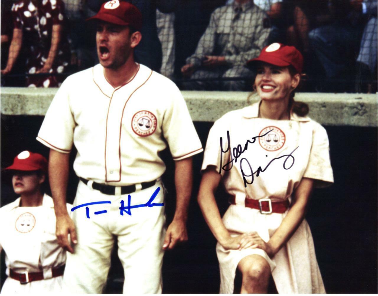 TOM HANKS GEENA DAVIS autographed 11x14 Picture signed Photo Poster painting and COA