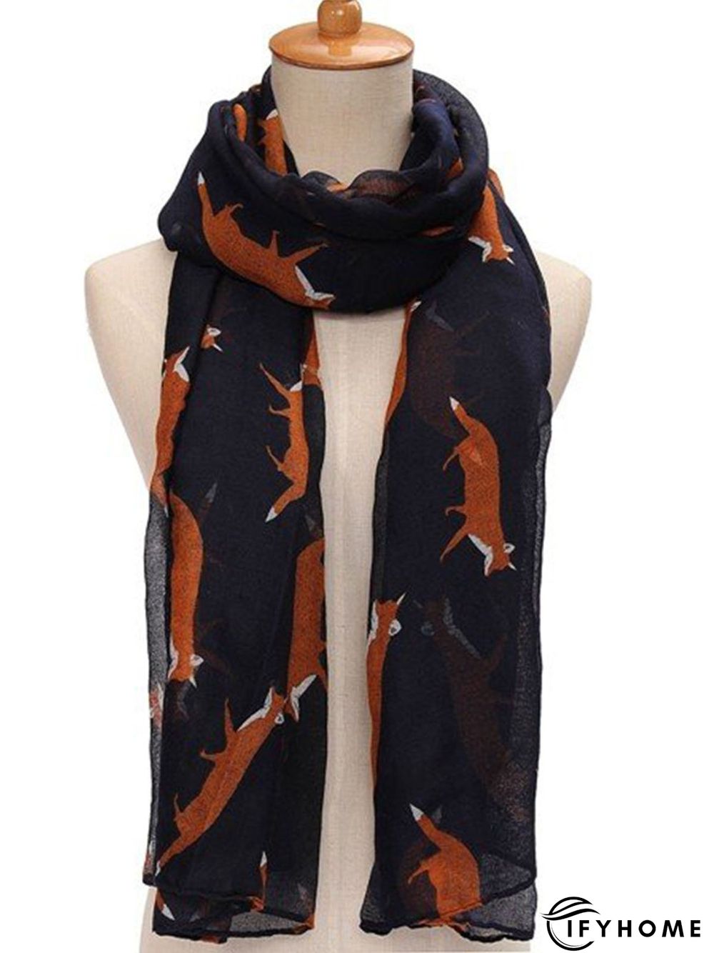 Spring Women's Fashion Fox Print Soft Women Scarf | IFYHOME