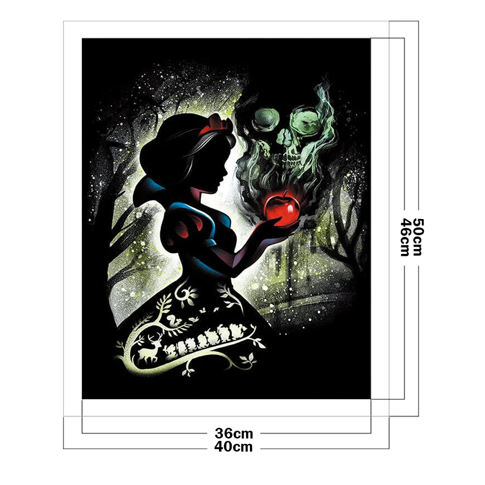 11CT Full Stamped Cross Stitch - Silhouette Series(Canvas|40*50cm)