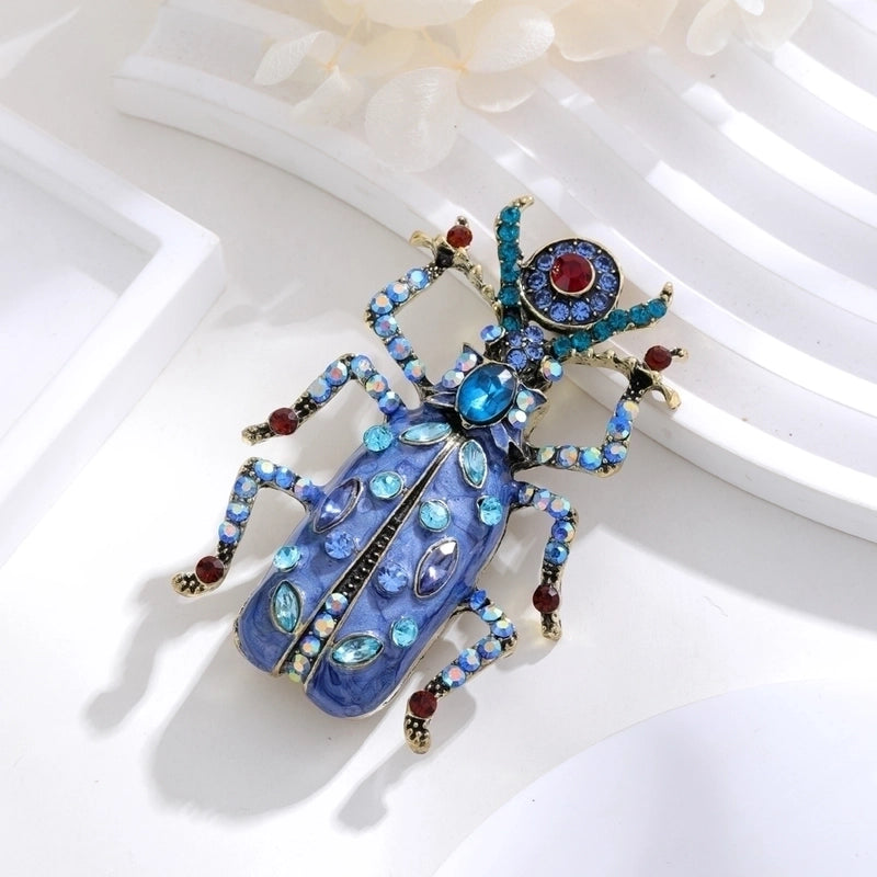 Ig Style Animal Flower Alloy Enamel Inlay Rhinestones Women’s Brooches