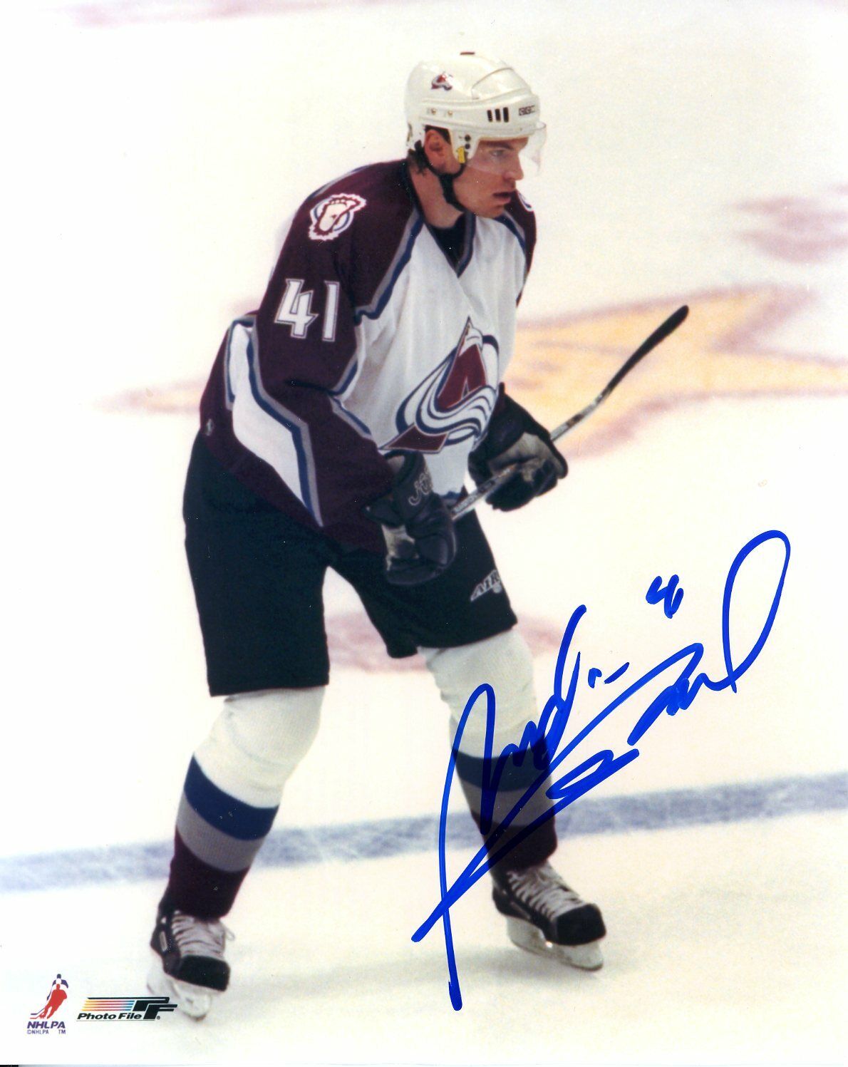 Martin Skoula 8x10 color Photo Poster painting Colorado Avalanche#S197