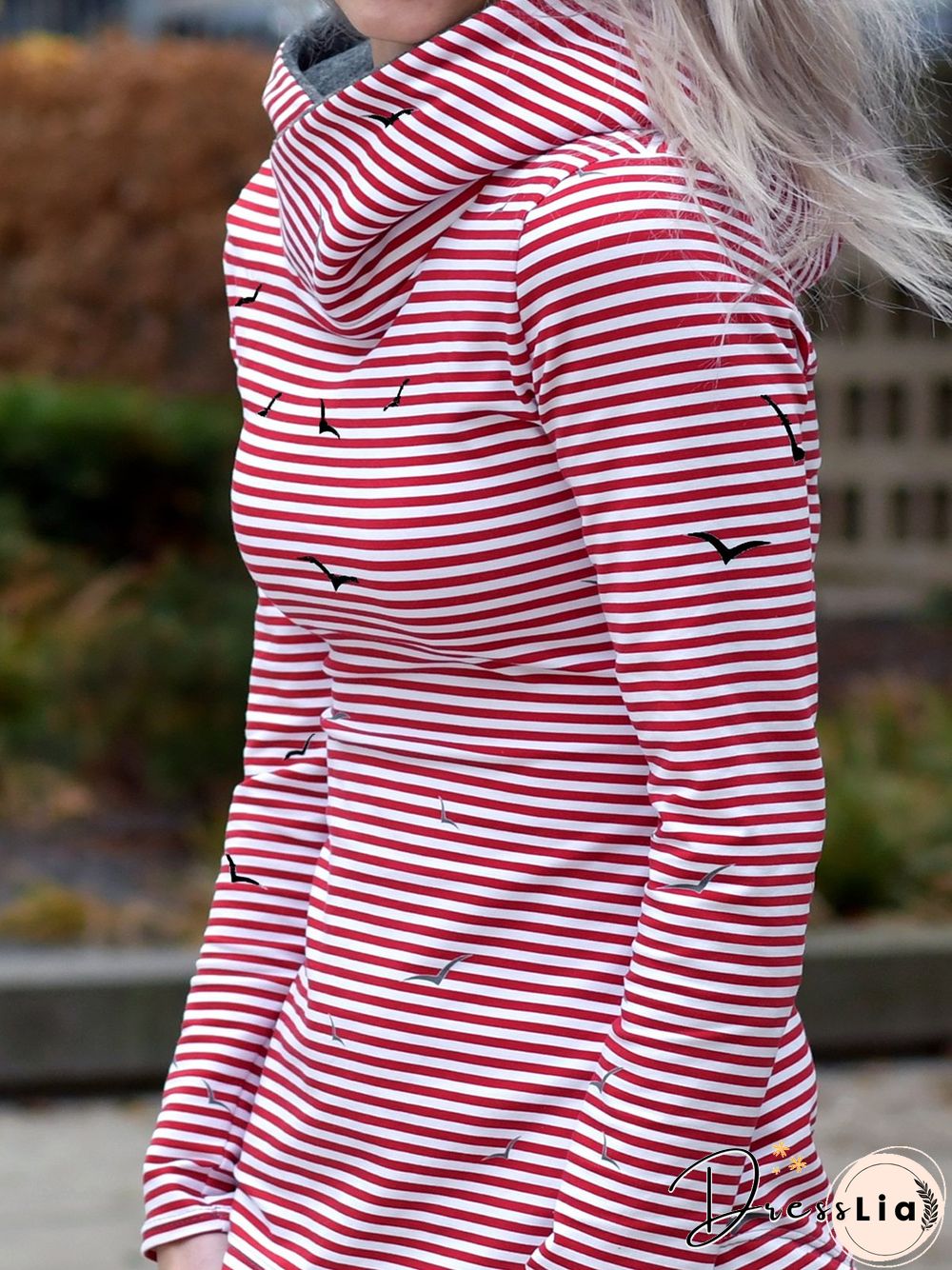 Plus Size Hoodie Long Sleeve Casual Cotton-Blend Sweatshirts