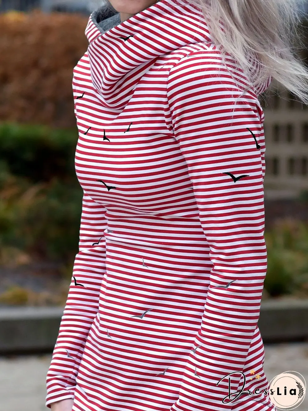 Plus Size Hoodie Long Sleeve Casual Cotton-Blend Sweatshirts