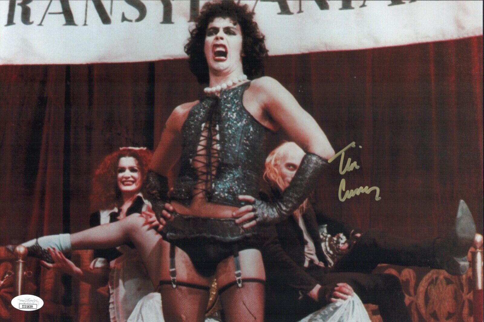 TIM CURRY Signed ROCKY HORROR PICTURE SHOW 10x15 Photo Poster painting Autograph JSA COA Cert