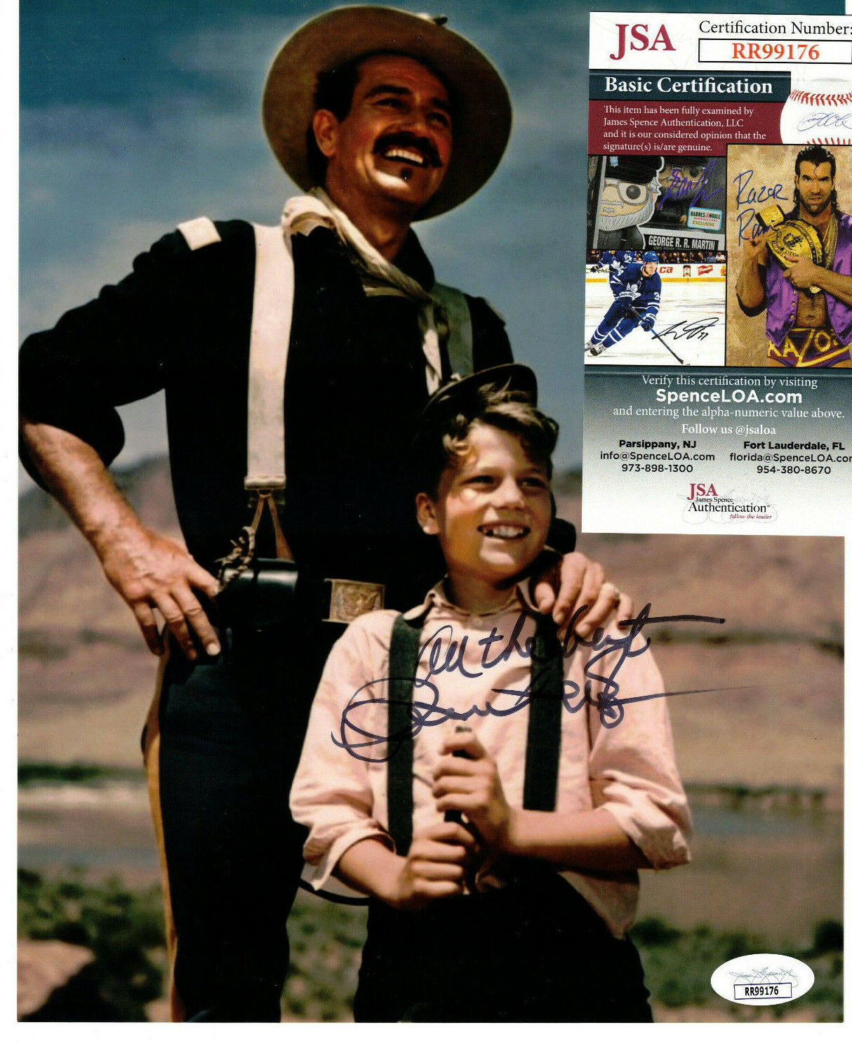 Patrick Wayne Signed 8x10 Photo Poster painting Autographed, Rio Grande, Shown w/ John, JSA COA