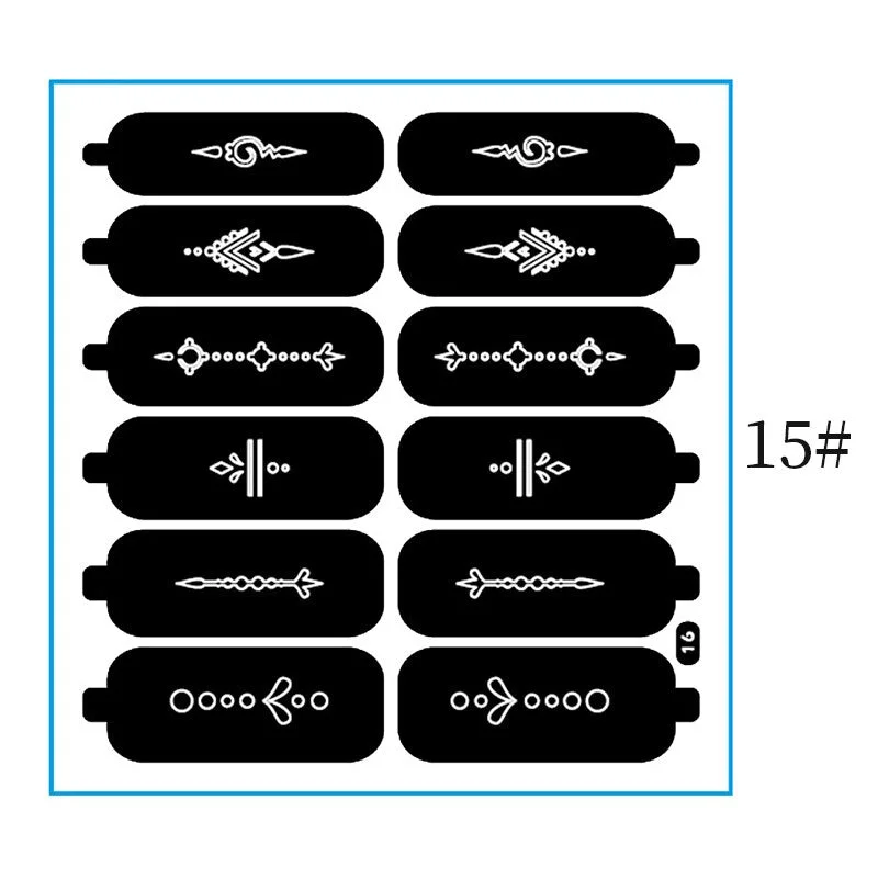 Hollow Leaves Series Nail Stickers Flowers Heart Star Self-adhesive Manicures Sticker For Nail Polish DIY Decorations Tips