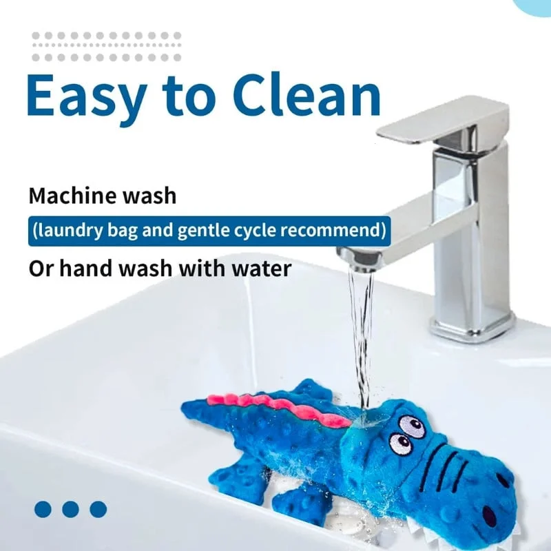 RobustGator - Indestructible Squeaky Plush Toy For Aggressive Chewers