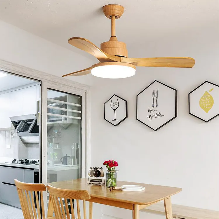 Haydn 5-Blade DC Ceiling Fan with Light Summer & Wood 52''