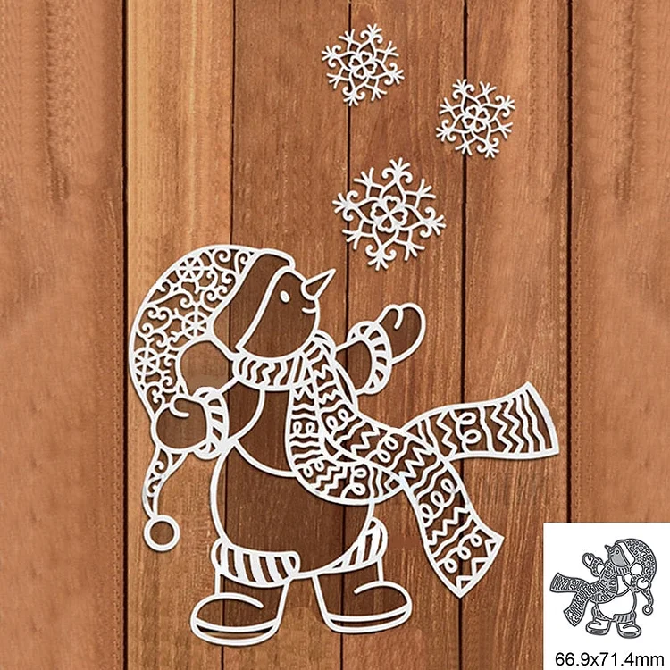 Snowman with Snowflake Metal Cutting Dies For DIY Scrapbook Cutting Die Paper Card Embossed Decorative Craft Die Cut New Arrival