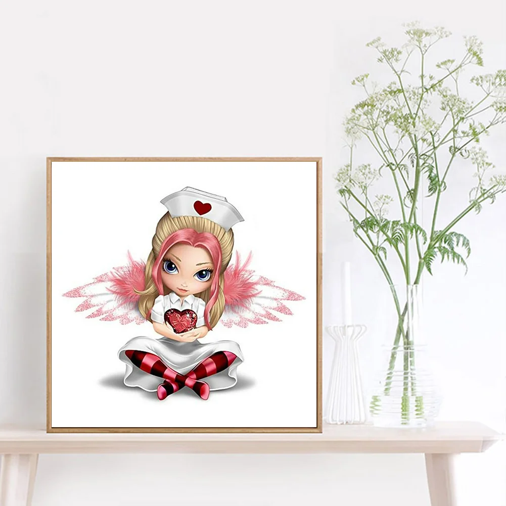 Full Round Diamond Painting 30*30cm - Big Eyes Doll