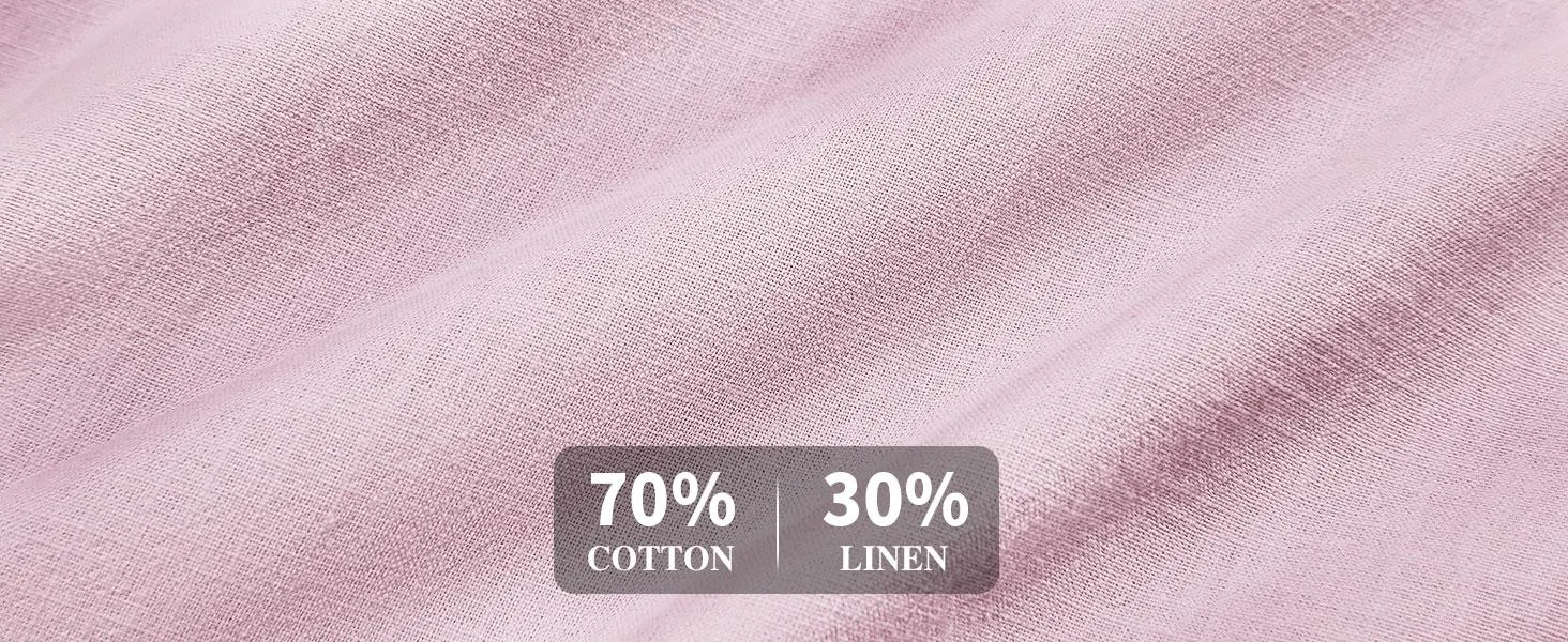 Runcati Mens 70% Cotton 30% Linen Shirts Casual Cotton 3/4 Sleeve Regular-Fit Henley T-Shirt Summer Lightweight Beach Yoga Tops father's day gift