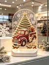 DIY Diamond Art LED Night Light &ndash; Light-Up Table Decor, Double-Sided Printed DIY Crystal Pearl Painting Decoration for Christmas & Holiday Gifts