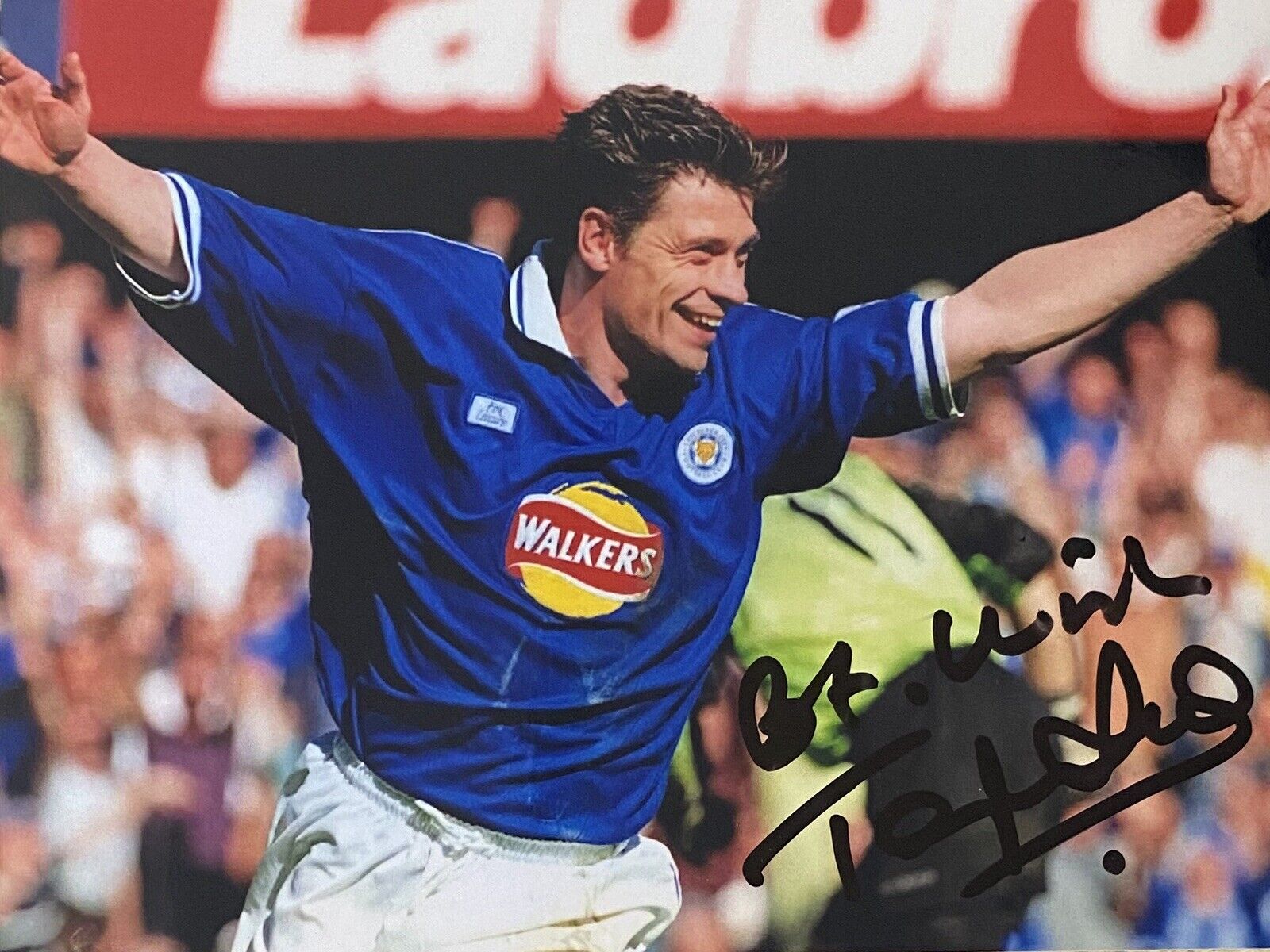 Tony Cottee Genuine Hand Signed Leicester City 6X4 Photo Poster painting 2