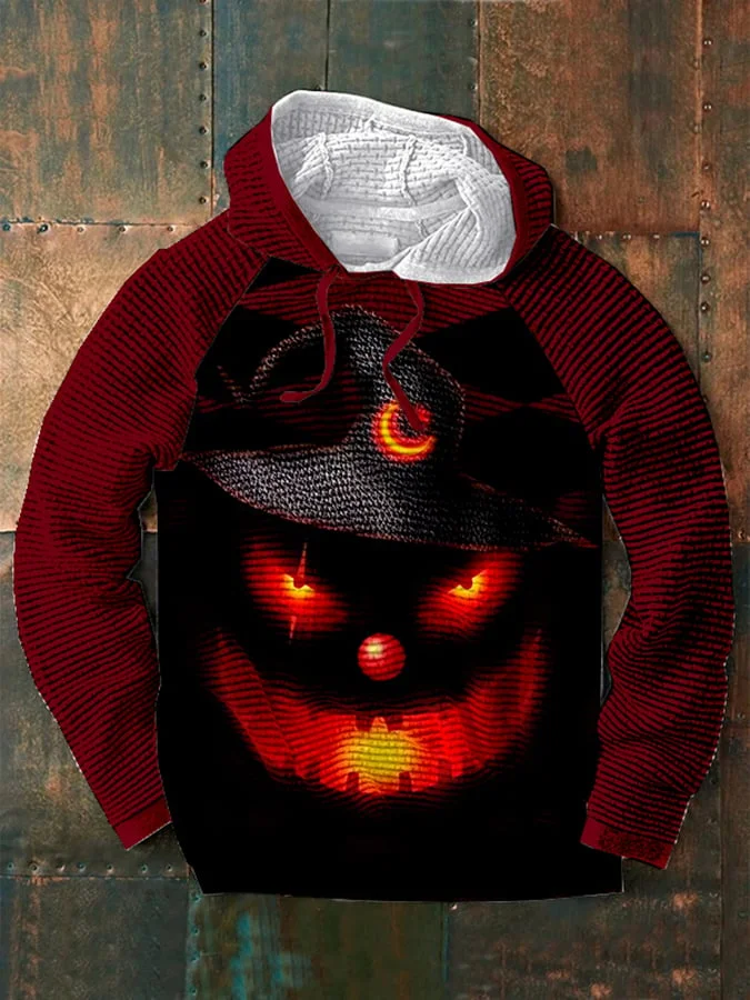 Waffle Halloween Print Hoodie