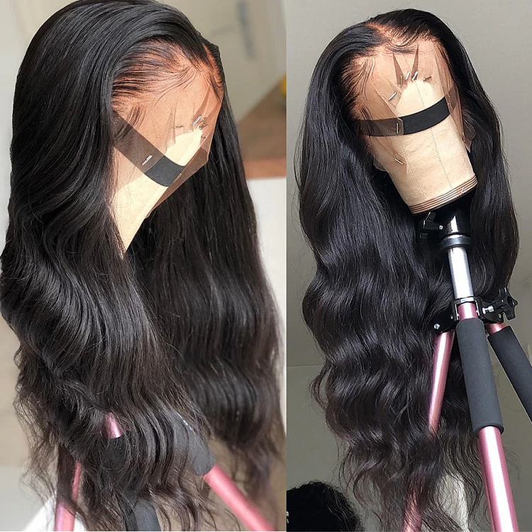 Body Wave Pre-Made Hairline 360 Fake Scalp Lace Frontal Wig [360BW]