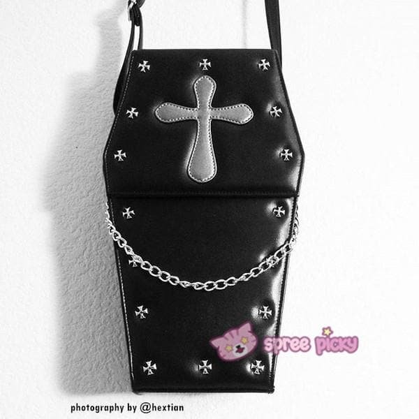 Lolita Gothic Coffin Bag 3 Ways-Crossbody/Hand Bag/Backpack SP140420