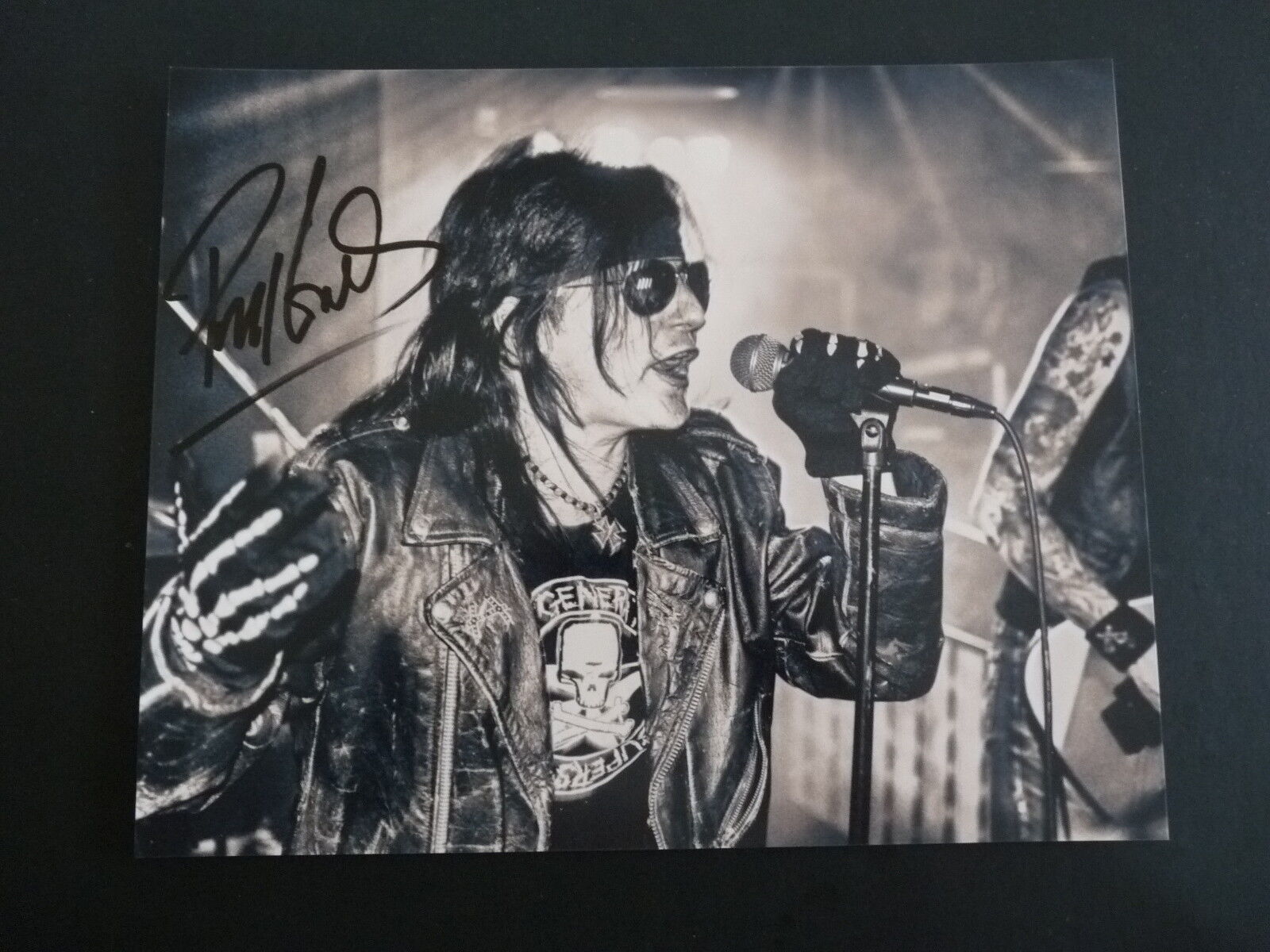 Phil Lewis L.A. Guns Signed Autographed Live 8x10 Photo Poster painting #1 PSA BAS Guaranteed