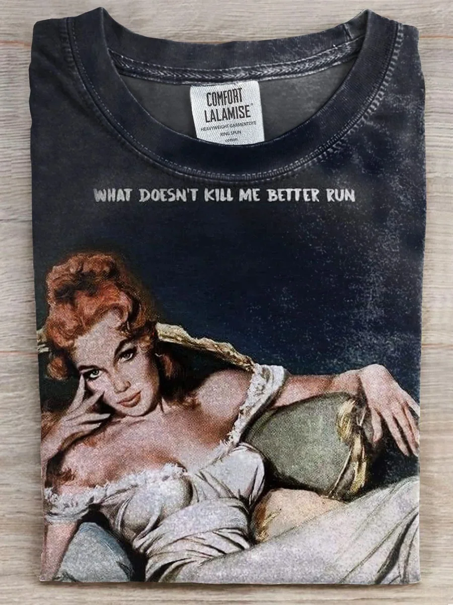 Eagerlys  What Doesn't Kill Me Better Run Art Print T-shirt Eagerlys